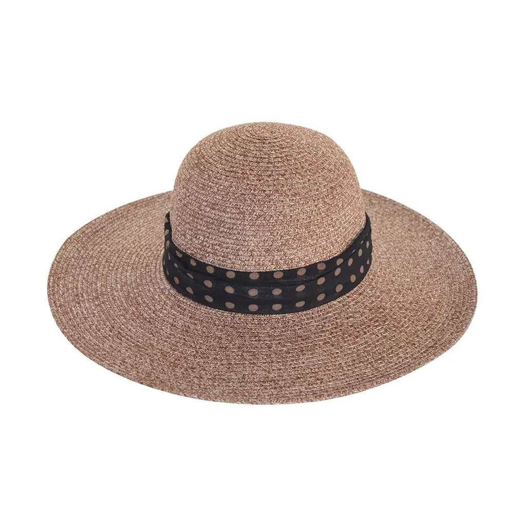 Capeline Monroe M-L : 58 Cm / Chapeau de Soleil en Daim